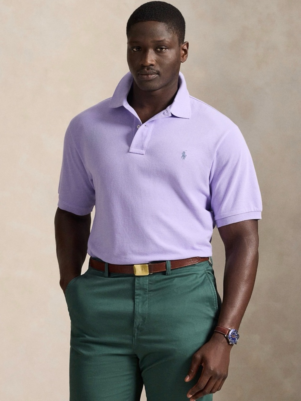 POLO Ralph Lauren Short Sleeve Polo Men's 2XLT Lavender
